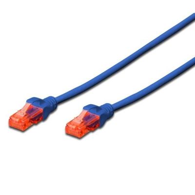 Патч-корд DIGITUS CAT 6 UTP, 3м, AWG 26/7, Cu, LSZH, синий