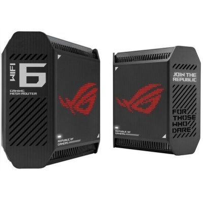 Маршрутизатор ASUS ROG Rapture GT6 2PK black AX10000 3xGE LAN 1x2.5GE WAN 1xUSB 3.2 g1 WPA3 OFDMA MESH