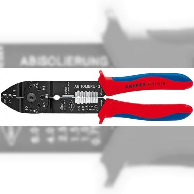 Кліщі для опресування та зачистки KNIPEX 230 мм (97 21 215 B)