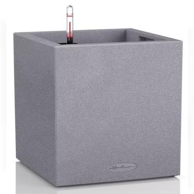Горщик Lechuza Canto Stone Low 30, сірий камінь (13700)