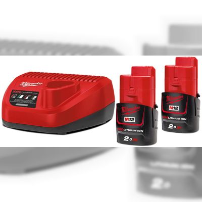 Енергокомплект Milwaukee M12 NRG-202 (4933459209)