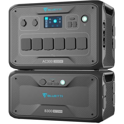 Зарядна станція Bluetti AC300+B300 (3072 Вт·год / 3000 Вт)