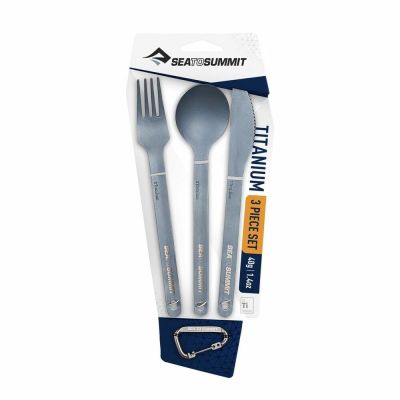 Набір столових приборів Sea To Summit Titanium Cutlery Set 3 Grey (STS ACUTTSET3)