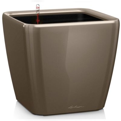 Вазон Lechuza Quadro Premium LS 50 (сіро-коричневий) (16285)