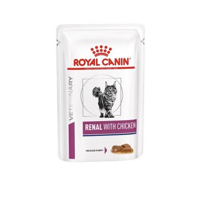 Вологий корм для котів, при захворюваннях нирок Royal Canin Renal pouch 85 г (курка)