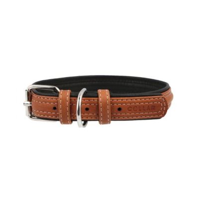 Нашийник Collar шкіряний «Soft» (Софт) 27-36 см / 15 мм (коричневий)