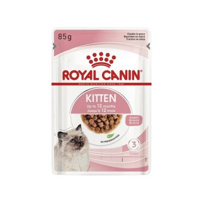 Вологий корм для кошенят Royal Canin Kitten Gravy pouch 85 г (домашня птиця)