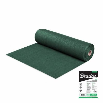 Сітка для затінення, захисна, 55%, 60 г/м², 1,5х50м Bradas (AS-CO6015050GR)