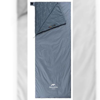 Спальний мішок Naturehike Ultralight LW180 NH21MSD09 правий, M (сіро-синій) (6927595777947-R)