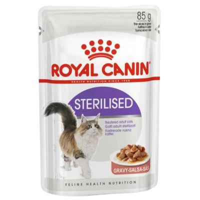 Вологий корм для стерилізованих котів Royal Canin Sterilised Gravy pouch 85 г (домашня птиця)