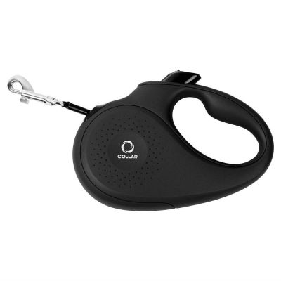 Повідець-рулетка для собак Collar L 5 м/50 кг зі стрічкою (чорна)