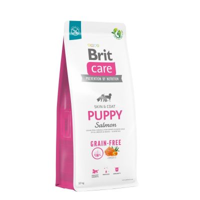 Сухий корм для цуценят Brit Care Dog Grain-free Puppy беззерновий | (лосось) 12 кг