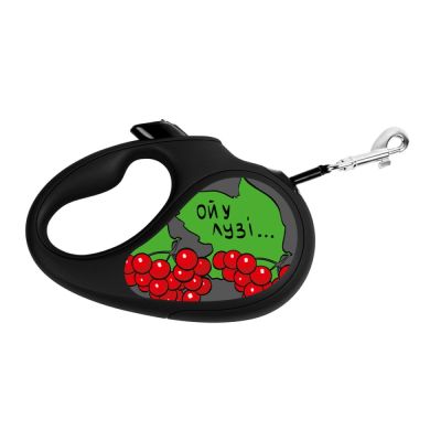 Повідець-рулетка зі світловідбиваючою стрічкою Collar WAUDOG «Калина» S 5 м/15 кг
