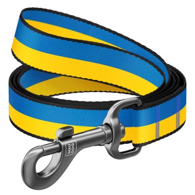 Повідець WAUDOG Nylon з малюнком «Colors of freedom» M 122 cм/20 мм