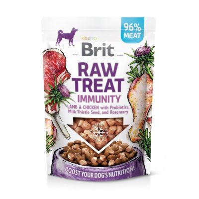 Ласощі для собак Brit Raw Treat Immunity Freeze-dried 40г - ягня і курка