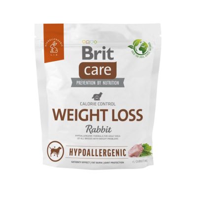 Сухий корм для собак із зайвою вагою Brit Care Dog Hypoallergenic Weight Loss| (кролик) 1 кг
