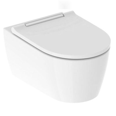 Підвісний унітаз Geberit ONE, без обідка, з сидінням Soft Close (500.202.01.1)