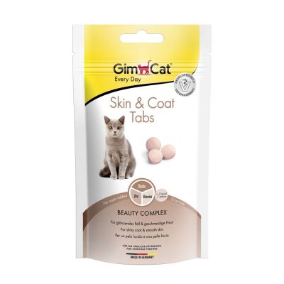 Ласощі для котів GimCat Skin & Coat Tabs 40 г (для шкіри та шерсті)
