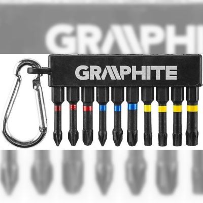 Биты ударные GRAPHITE, набор 10 шт.