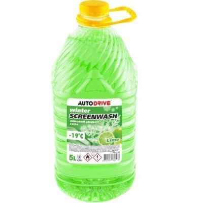 Омыватель стекла Auto Drive Зимний Winter Screen Wash Lime -19 °С 5л. (AD0139)