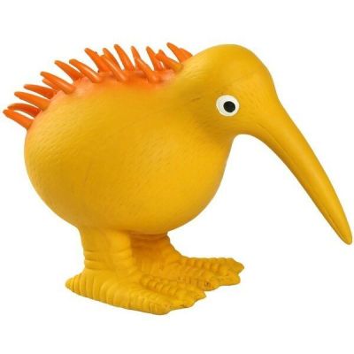 Игрушка для собак Kiwi Walker «Птица киви» оранжевая, 13,5 см