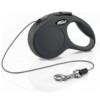 Поводок-рулетка Flexi New Classic Cat XS до 8 кг 3 м черный