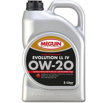 Моторное масло Meguin Evolution LL IV SAE 0W-20 5л (33058)