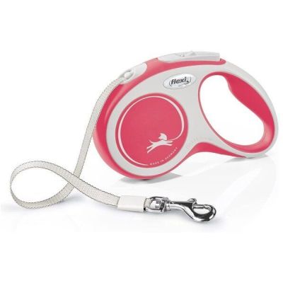 Рулетка Flexi New Comfort S до 15 кг 5 м красная