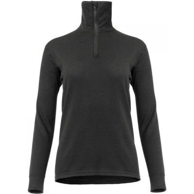 Термокофта-поло женская Aclima WoolTerry 220 Polo Jet Black XS