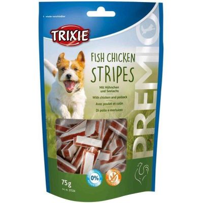 Лакомство для собак Trixie PREMIO Chicken and Pollock Stripes палочки курица/лосось 75гр