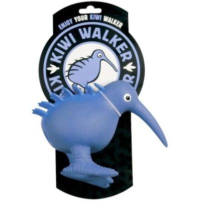 Игрушка для собак Kiwi Walker «Птица киви» голубая, 8,5 см