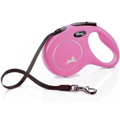 Поводок-рулетка Flexi New Classic М до 25 кг 5 м розовый