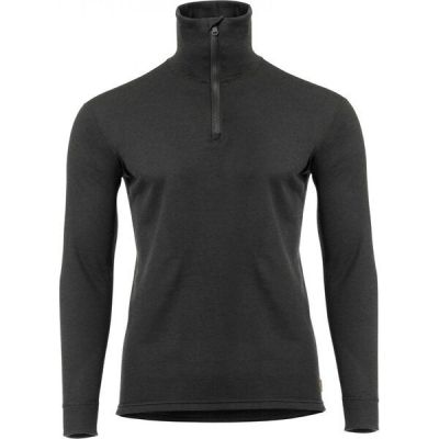 Термокофта-поло мужская Aclima WoolTerry 220 Polo Jet Black L