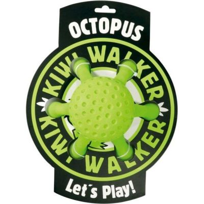 Игрушка для собак Kiwi Walker «Осьминог» зеленый, 13 см