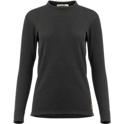 Термокофта женская Aclima WoolTerry 220 Crew Neck Jet Black XL