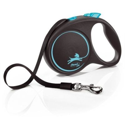 Поводок-рулетка Flexi Black Design L до 50 кг 5 м голубой
