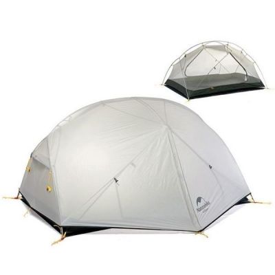 Палатка сверхлегкая двухместная Naturehike Сloud Up 2 Updated NH17T001-T, темно-зеленый