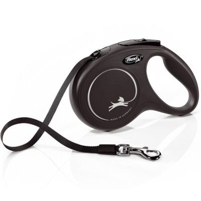 Поводок-рулетка Flexi New Classic XS до 12 кг 3 м черный