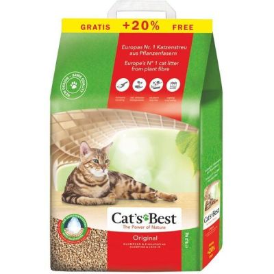 Наполнитель для кошачьего туалета Cats Best ORIGINAL (ЭКО ПЛЮС) 10+2л/5,2 kg