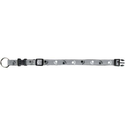 Ошейник для собак Trixie Silver Reflect светоотражающий M-L 35-55см 20мм Серый