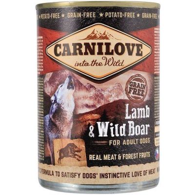 Консерва для собак Carnilove Dog 400г с ягненком и кабаном