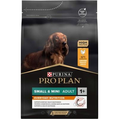 Сухой корм для взрослых собак мелких пород Purina Pro Plan Small&Mini Adult с курицей, 3 кг