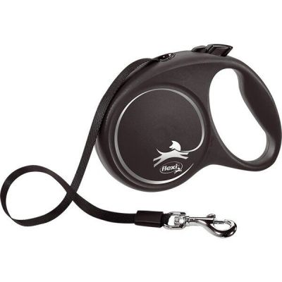 Поводок-рулетка Flexi Black Design L до 50 кг 5 м черный