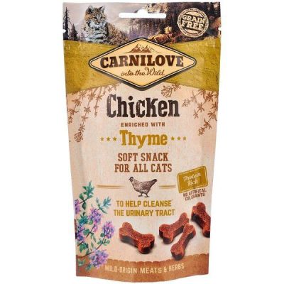 Лакомство для котов Carnilove Cat Semi Moist Snack курица,тимьян 50г