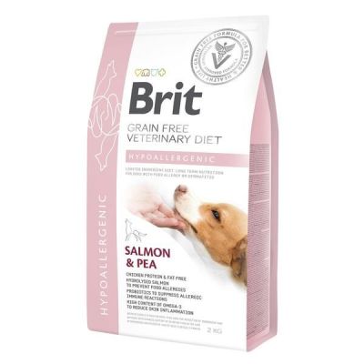 Сухой корм для всех возрастов Brit VetDiets при пищевой аллергии с лососем горохом и гречихой 2 кг