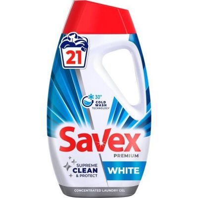 Гель для стирки Savex Premium White 945мл
