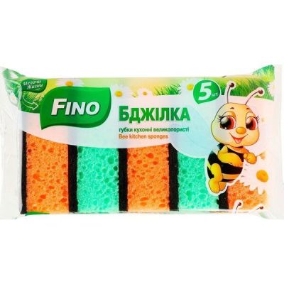 Губки кухонные Fino Пчелка 5шт