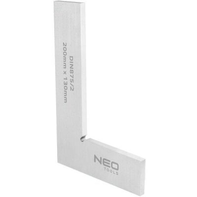 Прецизионный угольник Neo Tools DIN875/2, 200x130 мм