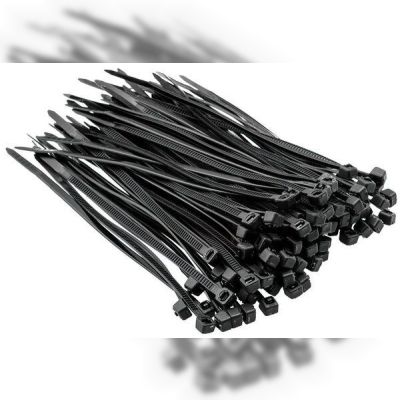 Хомут-стяжка Top Tools, черный, 2.5x100 мм, пластик, 100 шт.