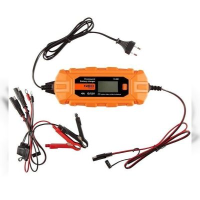 Зарядное устройство автоматическое Neo Tools, 4A/70Вт, 3-120Ah, для кислотных/AGM/GEL аккумуляторов